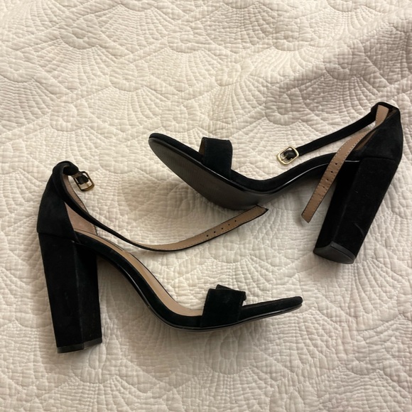 Steve Madden black suede block heels - Picture 2 of 4